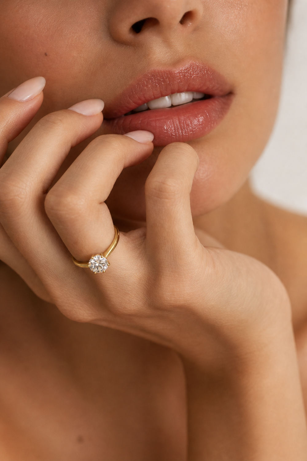 טבעת זהב עם אבן זרקון | תכשיטים לנשים | Remilia Jewelry