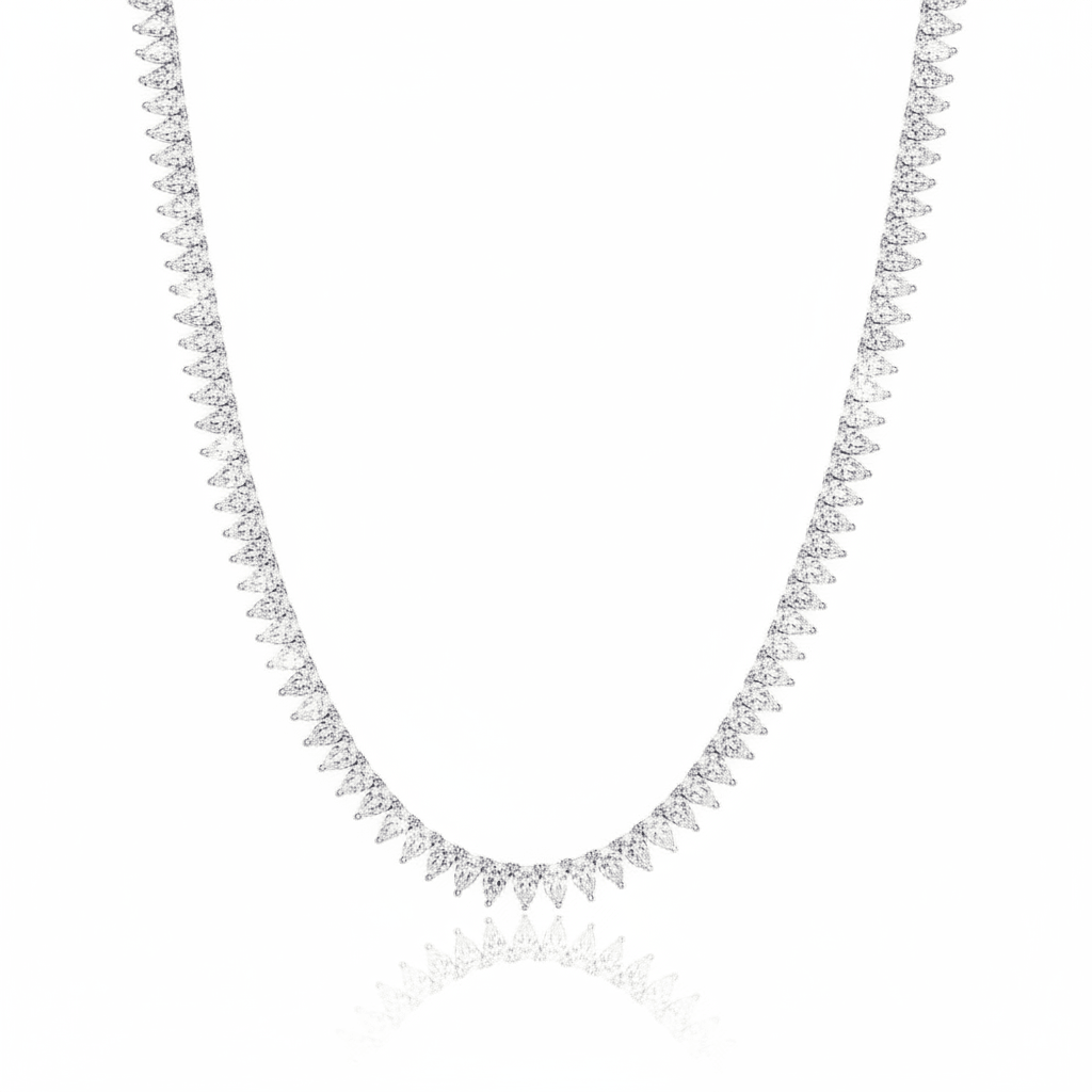 שרשרת טניס ציפוי BKSI008-1-3X5MM-40CM