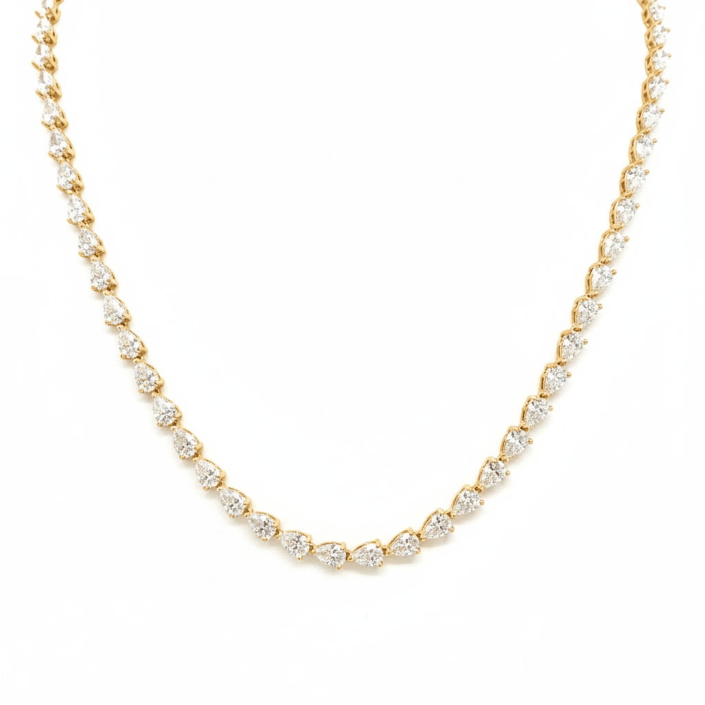שרשרת טניס ציפוי BKSI011-3-3X5MM-40CM