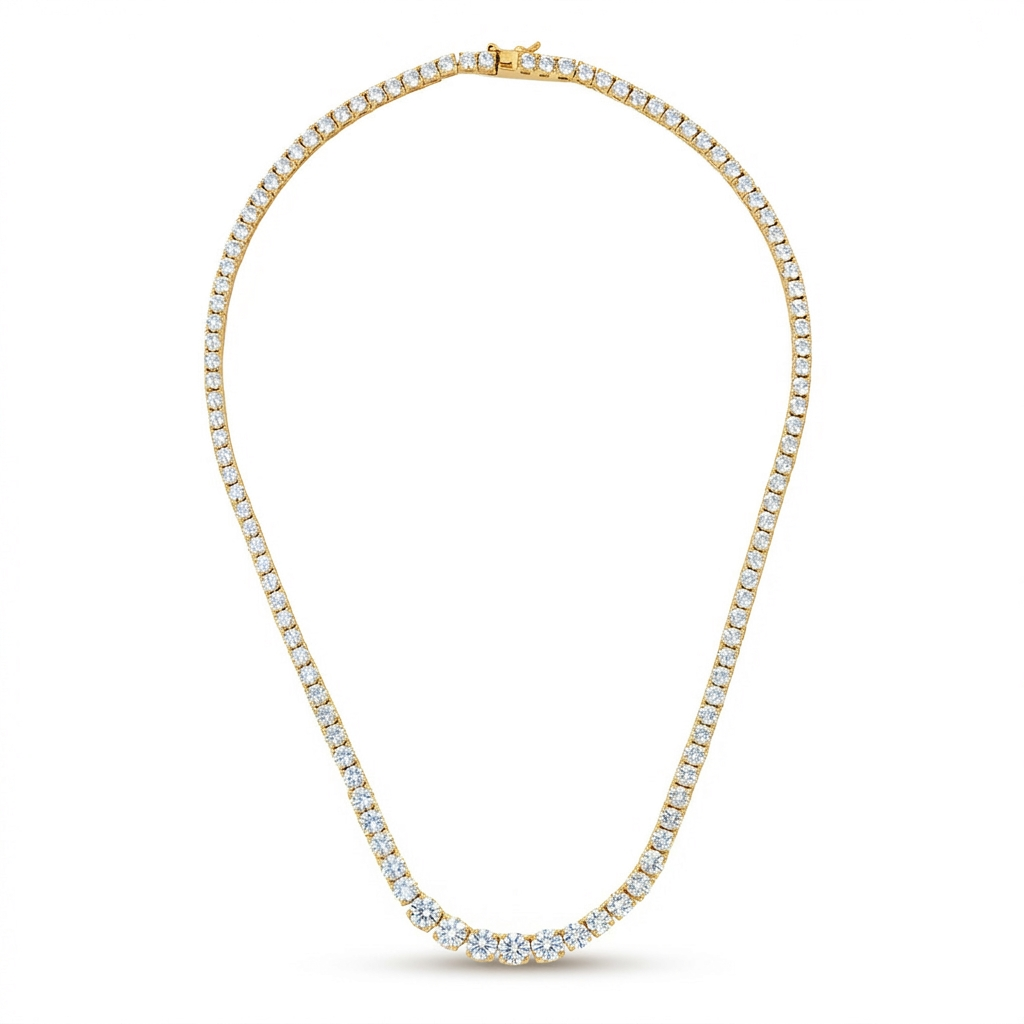 שרשרת זהב עם אבני זרקון | תכשיטים לנשים | Remilia Jewelry