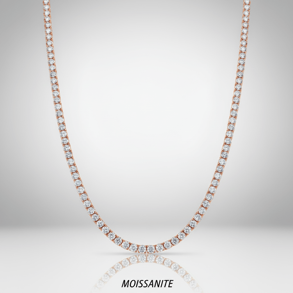 שרשרת טניס מוסונייט mosi005-3mm-14ct- -2-M