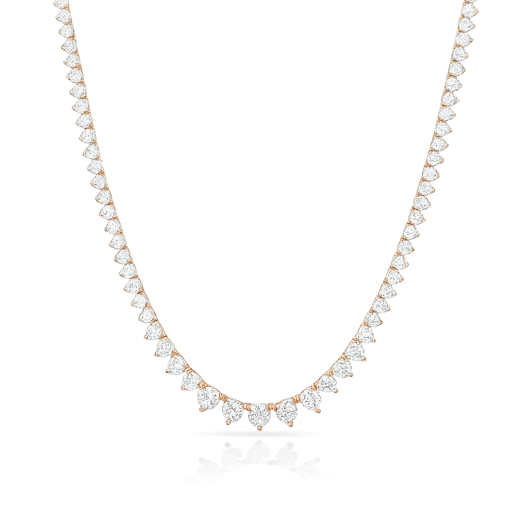 שרשרת טניס מוסונייט mosi007-3-5mm-15.1ct--2-M