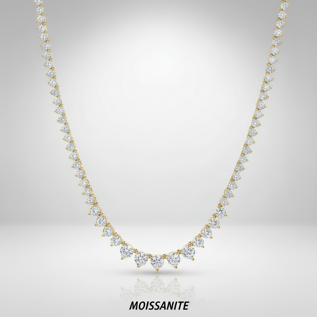 שרשרת טניס מוסונייט mosi007-3-5mm-15.1ct--3-M