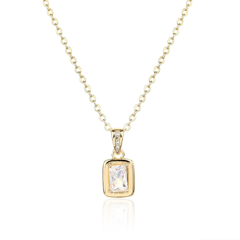 Lucette | שרשרת מלבן בציפוי זהב 14K